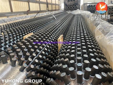 ASTM A213 T9 Alloy Steel Studded Fin Tube For Boiler Radiador