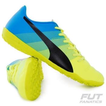 Chuteira Puma Evopower Tt Society Amarela Futfanatics