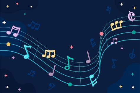 Muziek Achtergrond Noten Gratis Vector