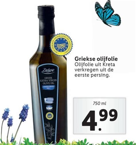 Griekse Olijfolie 750ml Aanbieding Bij Lidl