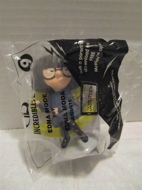 Pixar Incredibles 2 ~ Edna Mode~ Mcdonalds Happy Meal 9 Disney New 2018 Sealed 3832550589