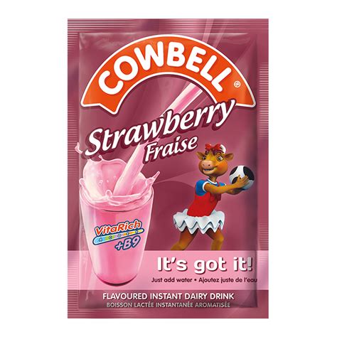 Cowbell Strawberry Powdered Milk Sachet 40g 100 Pack