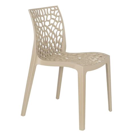 Kit Cadeiras Gruvyer Acabamento Fosco Nude Madeiramadeira