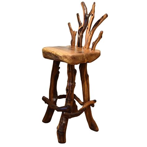 Manzanita Bar Stool When A Touch Of Elegance Matters® Rustic Log