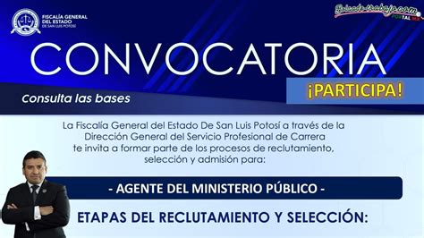 Convocatoria De Reclutamiento Para Agentes Del Ministerio Público De