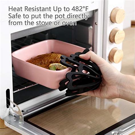 Extra Large Extra Thick Silicone Trivet Mat Set For Hot Dishes Pots And Pans Kitchen Hot Pads