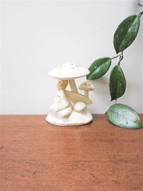 Royal Doulton Enchantment Spring Shower Vintage Mushroom Fairy Figurine