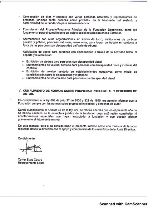 Informe De Gesti N Pdf