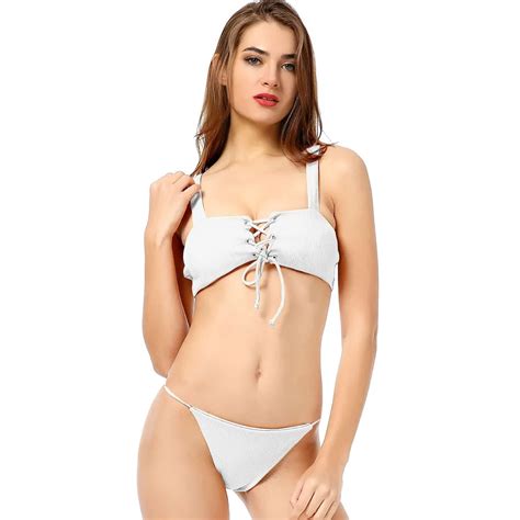 Bandage Bikini Set Women S Sexy Bandage Swimwear Two Pieces Brazilian