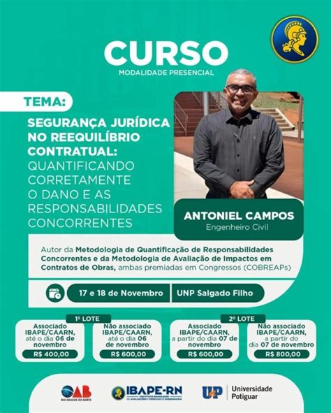 IBAPE Nacional Curso Segurança Jurídica no Reequilíbrio Contratual