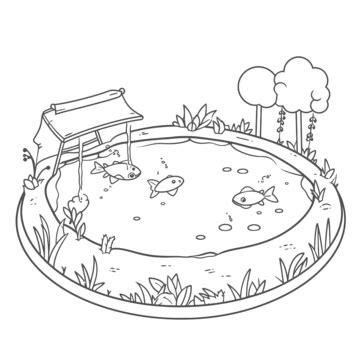 Pond Outline PNG Transparent Images Free Download | Vector Files | Pngtree