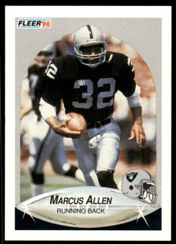 Fleer Marcus Allen Los Angeles Raiders Ebay