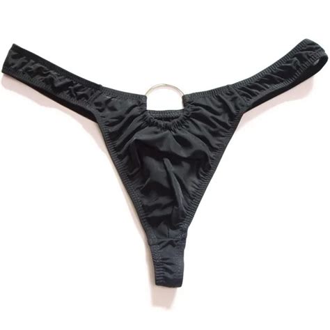 Ice silk tangas transparentes para hombre ropa interior bragas lencería lingerie trendy