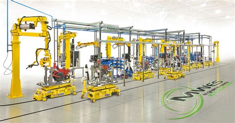 Automated Assembly Line With AGVs Midwest Engineered Systems