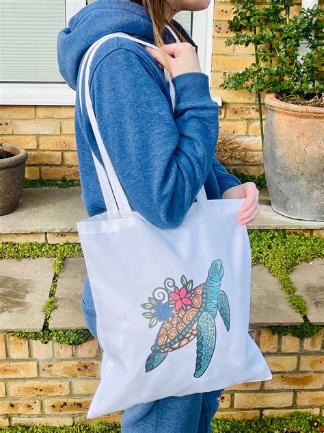 Sea Turtle Sea Turtle Lover Sea Turtle Tote Bag Sea Etsy