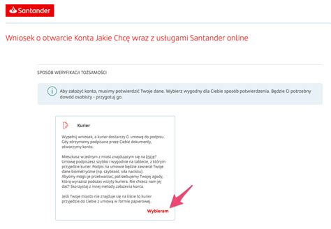 Jak założyć konto w Santander przez internet Krok po kroku