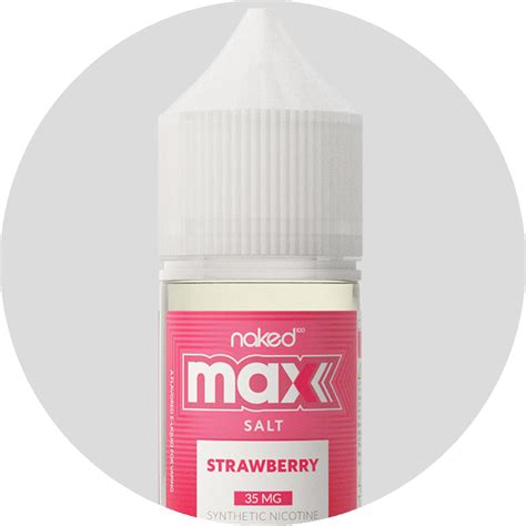Juice Strawberry Max Salt Nicotine Naked 100
