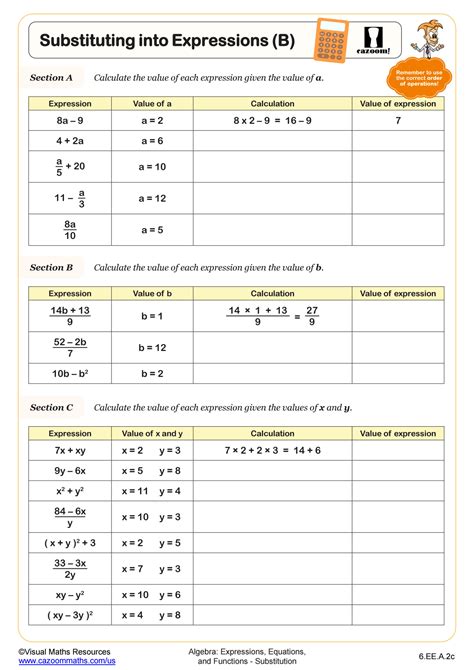 Solving Systems Of Equations By Substitution Worksheets Math Monks Worksheets Library