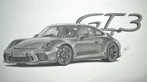 Porsche 911 Drawing at PaintingValley.com | Explore collection of ...