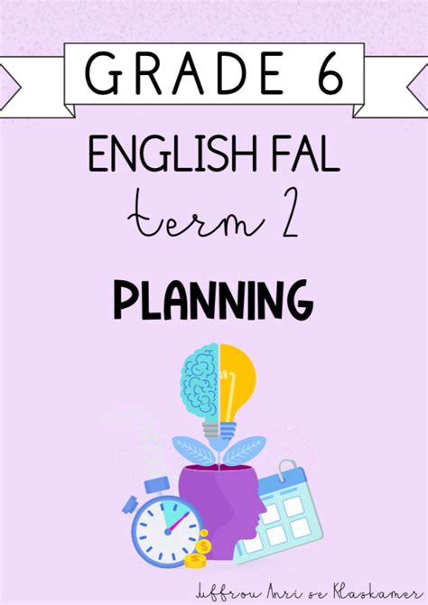 Grade 6 English FAL Term 2 Planning 2024