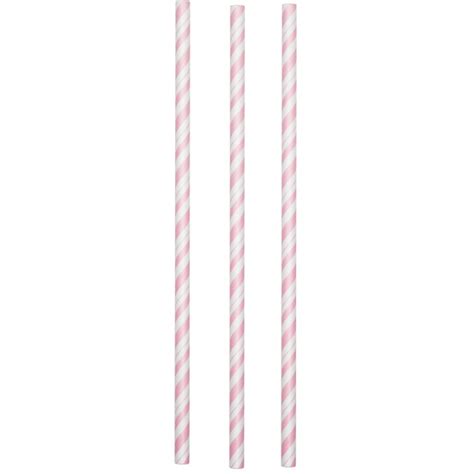 Pink & White Stripe Paper Straws: Party at Lewis Elegant Party Supplies ...