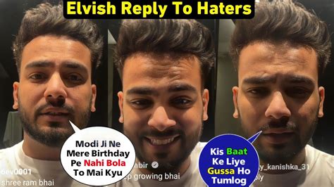 Elvish Yadav Live Reply To Haters Youtube