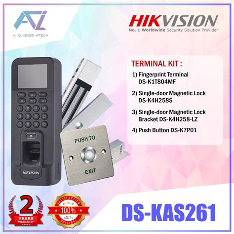 Hikvision Ds Kas Fingerprint Terminal Kit Set Ds K T Mf Single