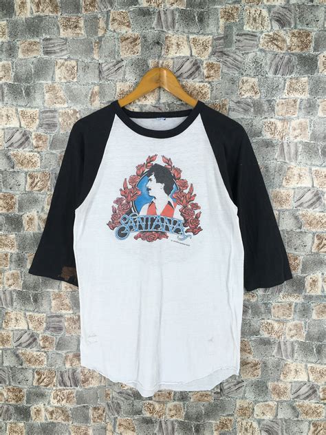 Vintage 1979 Carlos Santana Rock Band Tshirt Medium American Etsy