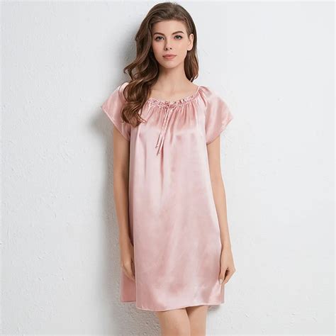 Silk Women S Nightgown Sexy Mini Sleepwear Summer New Lace Intimate Lingerie Loose Thin