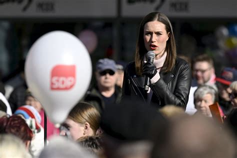 De Finse Premier Sanna Marin Moet Knokken Om Vandaag De Verkiezingen Te