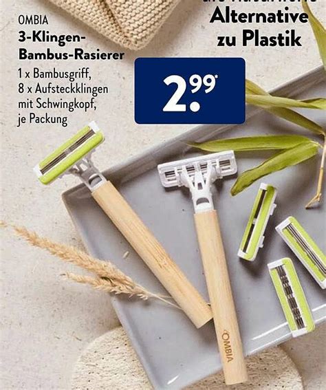 Ombia Klingen Bambus Rasierer Angebot Bei Aldi S D Prospekte De