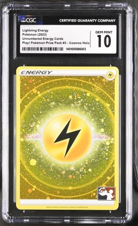 Lightning Energy Pokemon Play Pokemon Prize Pack Cosmos Holo