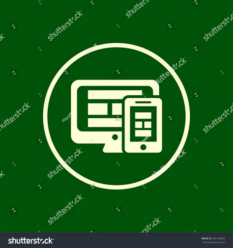 Responsive Design Icon Responsive Design Vector Stock Vector Royalty