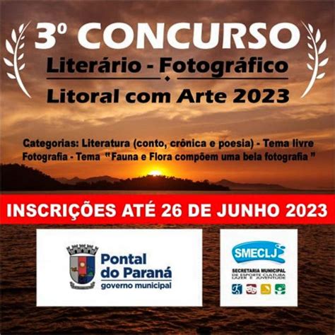 ENCERRADO 3º Concurso Litoral Arte Conto Crônica Poesia