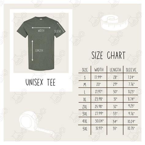 Gildan Size Chart Size Chart For Gildan Gildan Mockup And