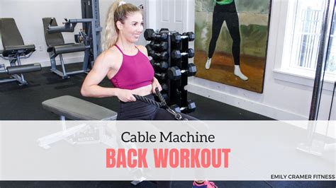 Cable Machine Back Workout