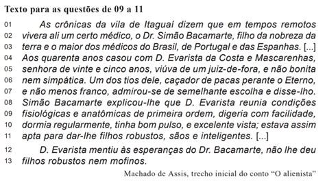 base no texto considere as seguintes afirmações sobre M