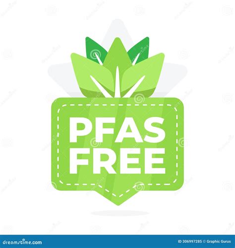 Eco Friendly Pfas Free Badge Design With Green Leaves For Sustainable