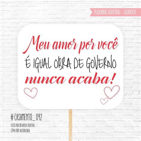 Plaquinhas Divertidas Casamento Elo7 Produtos Especiais