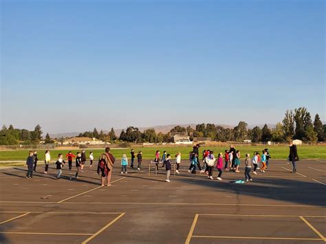 Students Line Up For Pe Photo Courtesy Of Spring Grove