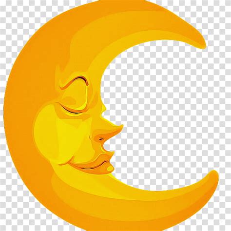 Transparent Crescent Moon Emoji / Used in context fo all things related ...