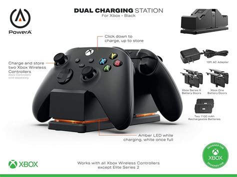 PowerA Dual Charging Station for Xbox - Black - Telefonika Ghana