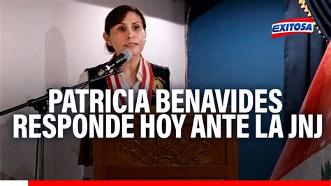 🔴🔵patricia Benavides Responde Hoy Ante La Jnj Por Informe De Inés Tello