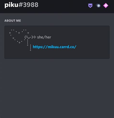 Discord Bio Template