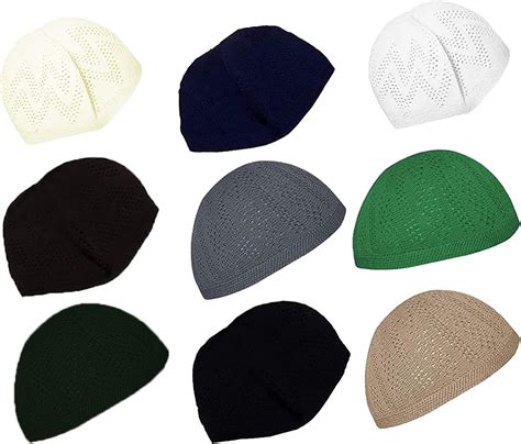 Hat Wholesale Kufi Lot Of Pcs Colors Muslim Koofi Kofi Topi Cotton