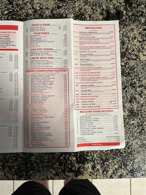 Menu At Chens Kitchen Restaurant Pensacola