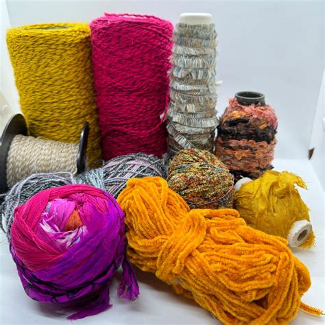 Novelty Yarn in Different Textures and Colours, Decoration Accessory ...