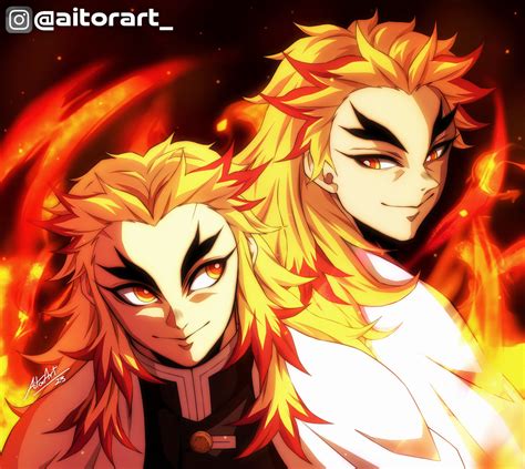 Kyojuro And Shinjuro Rengoku By Aitorart741 On Deviantart