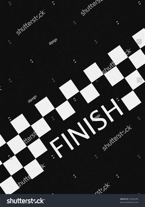 Finish Line Checkered Flag Stock Illustration 53502280 Shutterstock