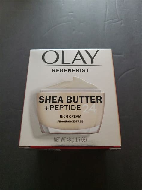 Olay Regenerist Shea Butter Peptide 24 Rich Cream Fragrance Free 1 7